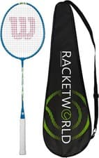 Image of Wilson Champ Badminton Racket & Racketworld Premium Standard, Multi-coloured
