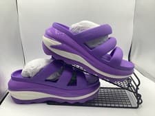 Image of CROCS MEGA CRUSH TRIPLE SANDAL BRAND NEW M5 W7 US 4-5 UK PURPLE WHITE