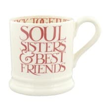 Image of Emma Bridgewater - Half Pint Mug (300ml/1/2pt) - Pink Toast/Soul Sisters