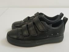 Image of Clarks Flare Bright K Unisex Kids Black Leather School Shoes UK(11) EUR(29)-BOX9