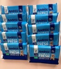 Image of Andrex - Ultimate Fresh XL Wipes - Pack of 10 - Flushable Hygienic - 280 Wipes