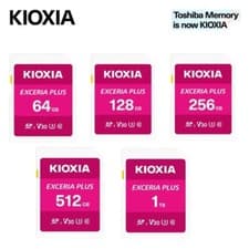 Image of KIOXIA Exceria Plus 64GB 128GB 256GB SDHC SDXC SD Flash Card V30 U3 UHS-I C10 4K