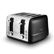 Image of Tower T20081BLK Ash Collection Black 4 Slice Toaster