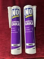 Image of No Nonsense Decorators Caulk Cartridges 310ml X2 BBD Sept 23