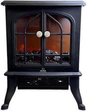 Image of 2000W Electric Fireplace Heater Log Burning Effect Freestanding Stove LED Flame