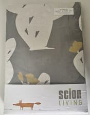 Image of Scion Living Double Grey & Natural Opuntia Duvet Cover Set BNWT