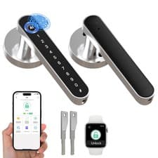 Image of 5 in 1 Smart Door Lock Fingerprint Door Lock with Code APP Keyless Entry Smart
