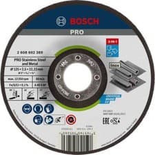 Image of Bosch PRO Depressed Centre 3 in 1 Cutting Grinding Finishing Disc 125mm 2.5mm 22
