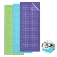 Image of Cutting Mat for Cricut Joy, 3 Pcs 4.5" x 12" x 12", Green, Blue, Purple