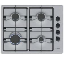 Image of Bosch Series 2 60cm 4 Burner Gas Hob - Stainless Steel PBP6B5K60. Ex Display