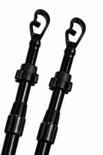 Image of 2x Extendable Clothes Washing Line Prop Heavy Duty Laundry Support Pool 2.4meter