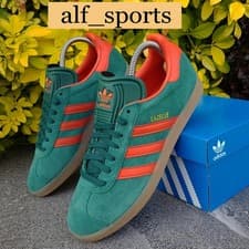 Image of ❤ BNWB & Genuine adidas originals ® Gazelle Trainers in Green Pre Red UK Size 11