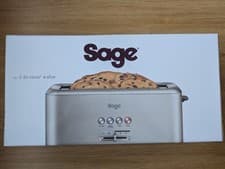 Image of Sage 'A Bit More' Toaster 4 Slice BTA730UK Brushed Stainless Steel extra wide