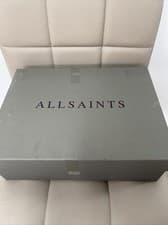 Image of AllSaints Elden leather boots Black Size 7 Uk .Brand New With Box