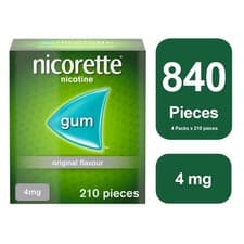 Image of Nicorette Original 4mg Gum 4 x 210 - 12 Weeks* Bundle Total Gum 840