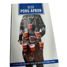 Image of Beer Pong Apron Party Game Drinking Fun Gag Gift Adult Beverage Holder
