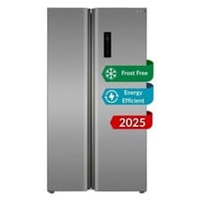Image of HYE 505 Litre Frost Free American Fridge Freezer 92cm - Inox RF01AM505DS07