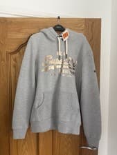 Image of Women’s Superdry Grey Marl Hoodie Size S Brand New