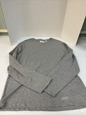 Image of Fear Of God Essentials Longsleeve Blank Grey Tee Back Logo Brand New Size S