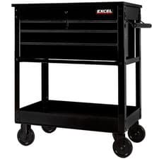Image of Excel 30" Heavy-Duty Mobile Tool Trolley 4 Drawers – Garage & Workshop Storage