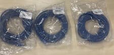 Image of 3 X 5m Cat6 UTP PVC INJ MOULDED ETHERNET CABLES BLUE