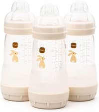 Image of MAM Easy Start Anti-Colic Baby Bottles | 3 Pack (3 x 260) | Self-Sterlising Bab
