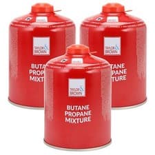 Image of 3 x Value Pack 450g Butane Propane Screw On Gas Cartridges Camping Canisters