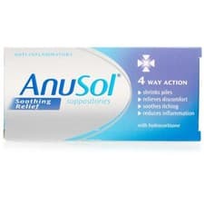 Image of Anusol Soothing Relief Suppositories 4 Way Action **Free Delivery**