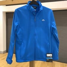 Image of Trespass Mens Blue Vander Lightweight Fleece Lined Softshell Jacket - BNWT