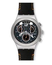Image of SWATCH IRONY CHRONO/ FINE STEEL. Official Code: YCS514. Brand New In Box