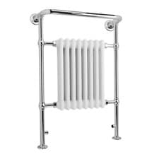 Image of UK Radiators White Electric Traditional Bathroom Radiator 963x673mm|600w WIFI