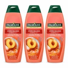 Image of 3 x Palmolive Naturals Hydra Balance Shampoo 2-in-1 Peach Extract All Hair Types