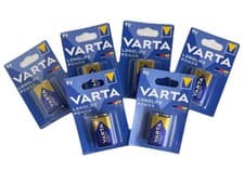 Image of Varta Longlife Power 9V PP3 6LR61 Alkaline Batteries 6 Pack