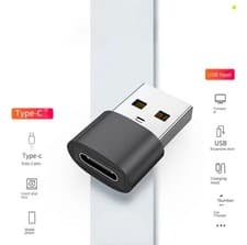 Image of USB-C TO USB ADAPTER FOR IPHONE 15 AND ABOVE CHARGING WIRE AND LAPTOP