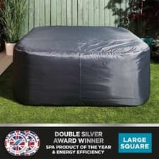 Image of CleverSpa Large Square Thermal Hot Tub Cover - 185cm
