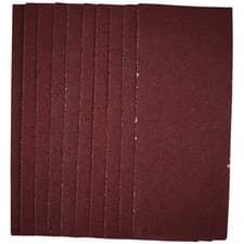Image of Draper 55737 1/3 Sanding Sheets, 93 x 230mm, 40 Grit (Pack of 10)