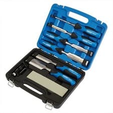 Image of Draper 88605 Soft Grip Wood Chisel Set 140mm (8 Piece)