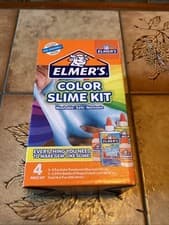 Image of Elmers Color Slime Kit Make Your Own Slime, 4 Piece Kit New Sealed