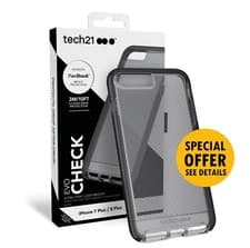 Image of Tech21 Evo Check Silicone Gel Case Back Cover for Apple iPhone 6+ 6S+ 7+ 8+ Plus