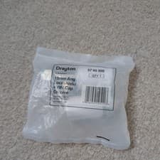 Image of Drayton 0705900B 15mm Angled TRV4 Replacement Lockshield + White Cap Chrome BNIP