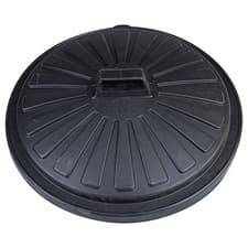 Image of 0766MOB Addis 90L 90 Litre Black Bin Lid 470mm For Round Dustbin Base By Future