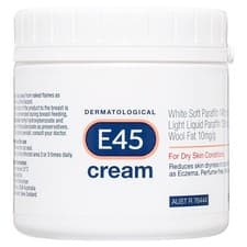 Image of E45 Dermatological Cream 350g Unperfumed & Non-Greasy Cream Dry Skin Condition