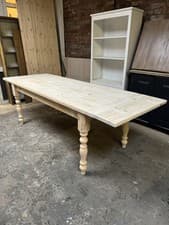 Image of Extendable Rustic Shabby Chic Dining Table 8-10 seater 5 foot x 3 foot