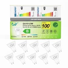 Image of GU10 LED Neutral White Bulbs 6.5W 4000K – 10 Pack.