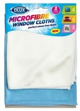 Image of 2 Microfibre Cloths For Glass Mirror Window Lenses LCD Tv Laptop Phone Car 35cm