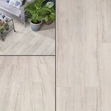 Image of Grey Laminate Flooring Cheap Light Wood Floor Textured 8mm Laminate V Groove AC4