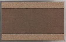 Image of JVL Miracle Striped Door Floor Mat Machine Wash Barrier 40x60cm Or 60x90cm