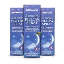 Image of 3x Derma V10 Lavender Pillow Spray 30ml Sleep Aid Aromatherapy