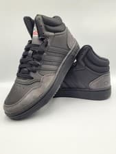 Image of Adidas ‘Hoops 3.0’ Mid Black Trainers Sneakers UK Size 9 (HP7939)