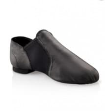 Image of SLIP ON JAZZ DANCE SHOES Black Leather split irish ballet leotard sole UNISEX 03